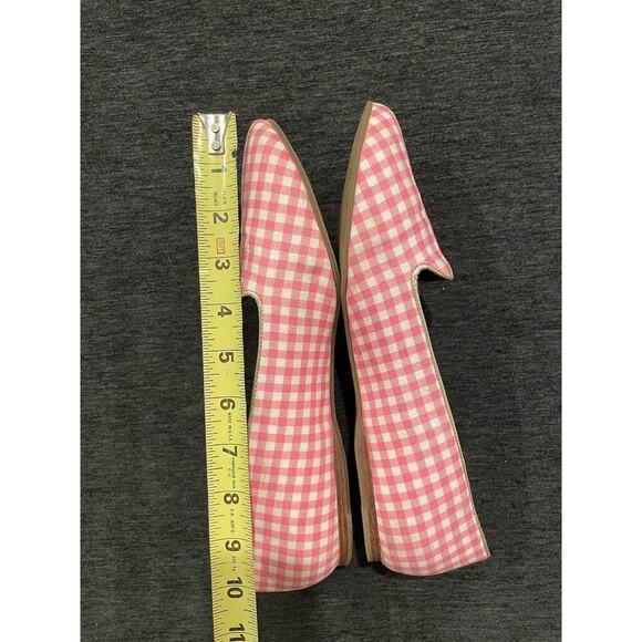 Jack Rogers Flats Reece Gingham Pink Women’s 11 Shoes Slip On Loafer Ballet $148 - Picture 7 of 7